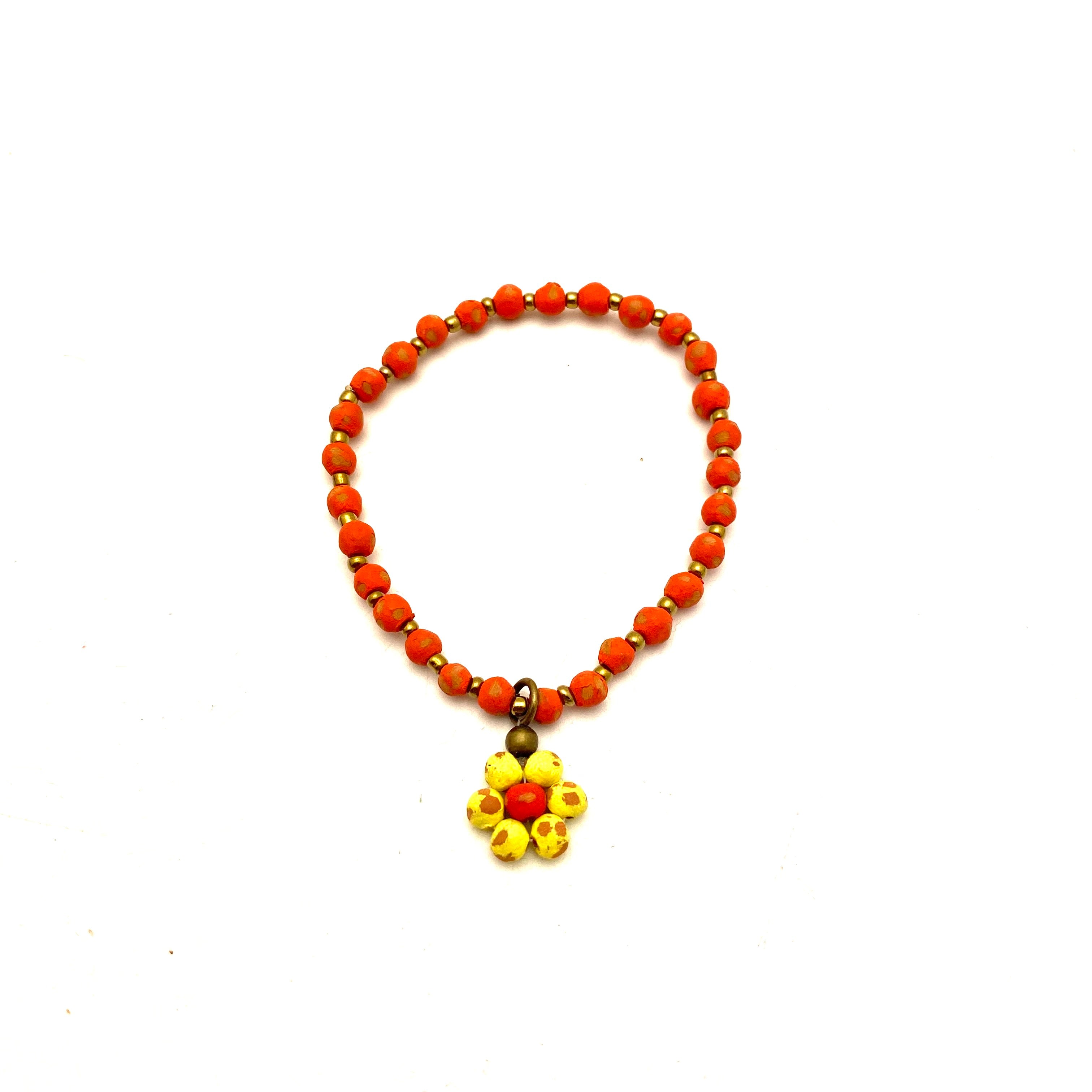 Ceramic Daisy Bracelet