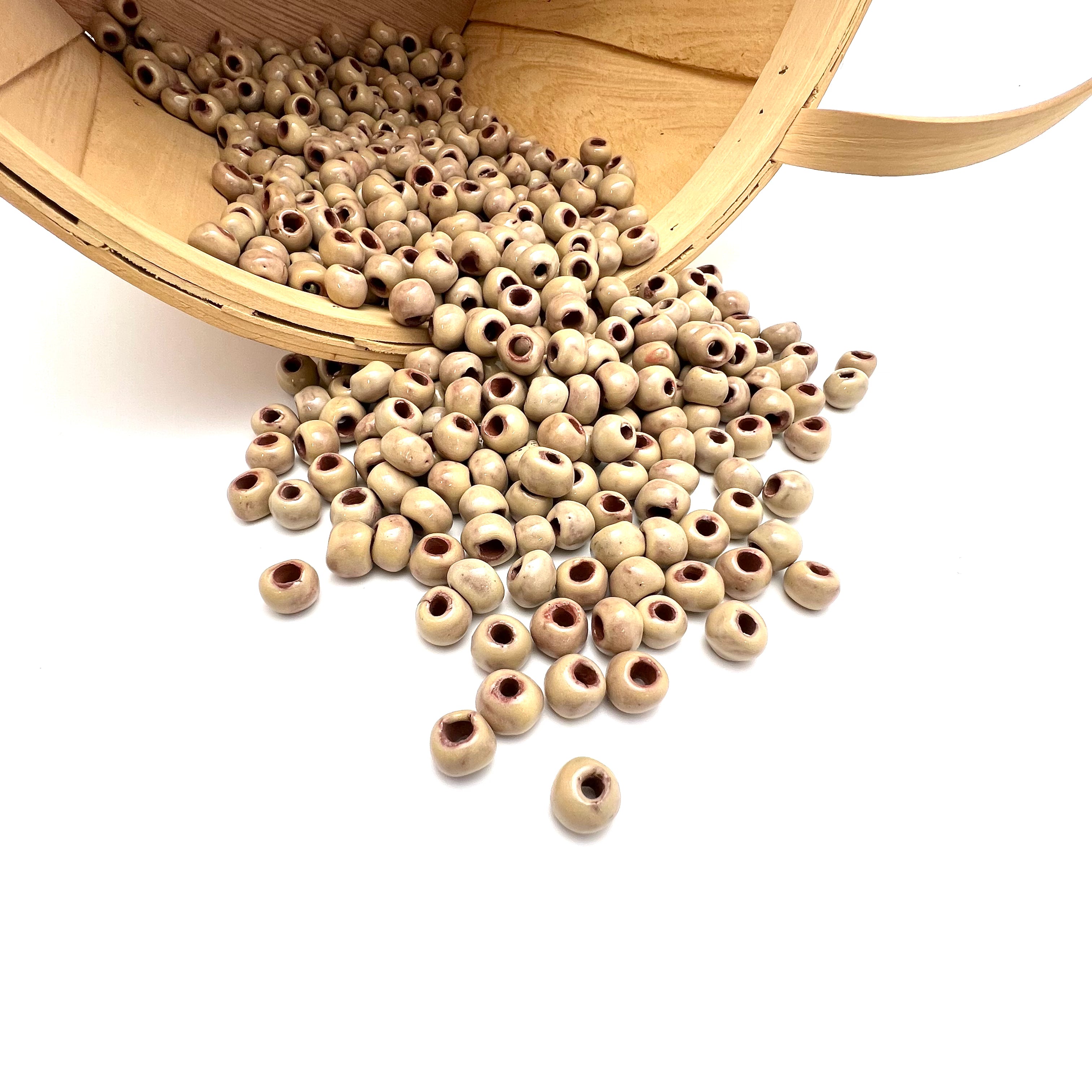 Bulk Beads - Beige Biscuit