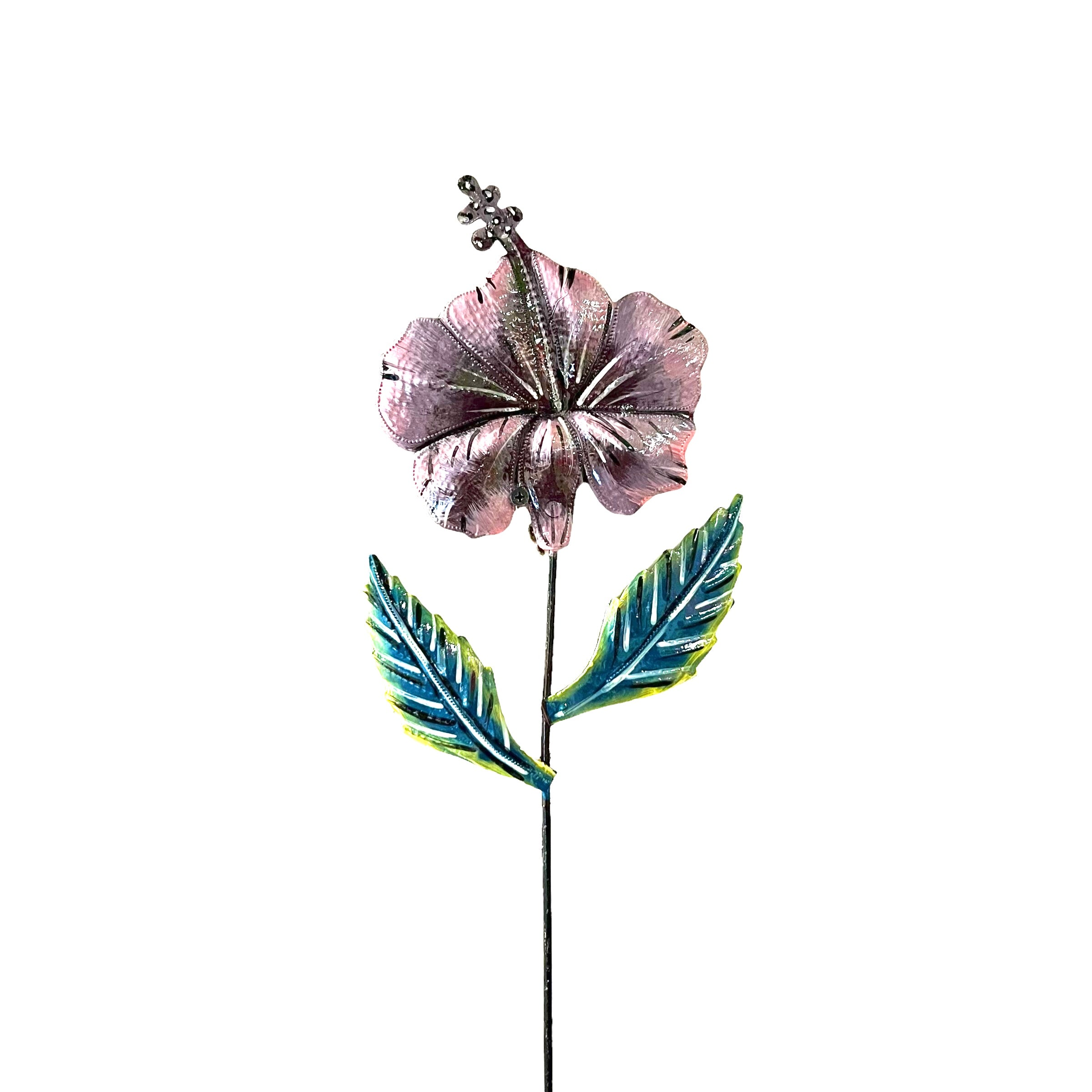 Purple Hibiscus Garden Stakes