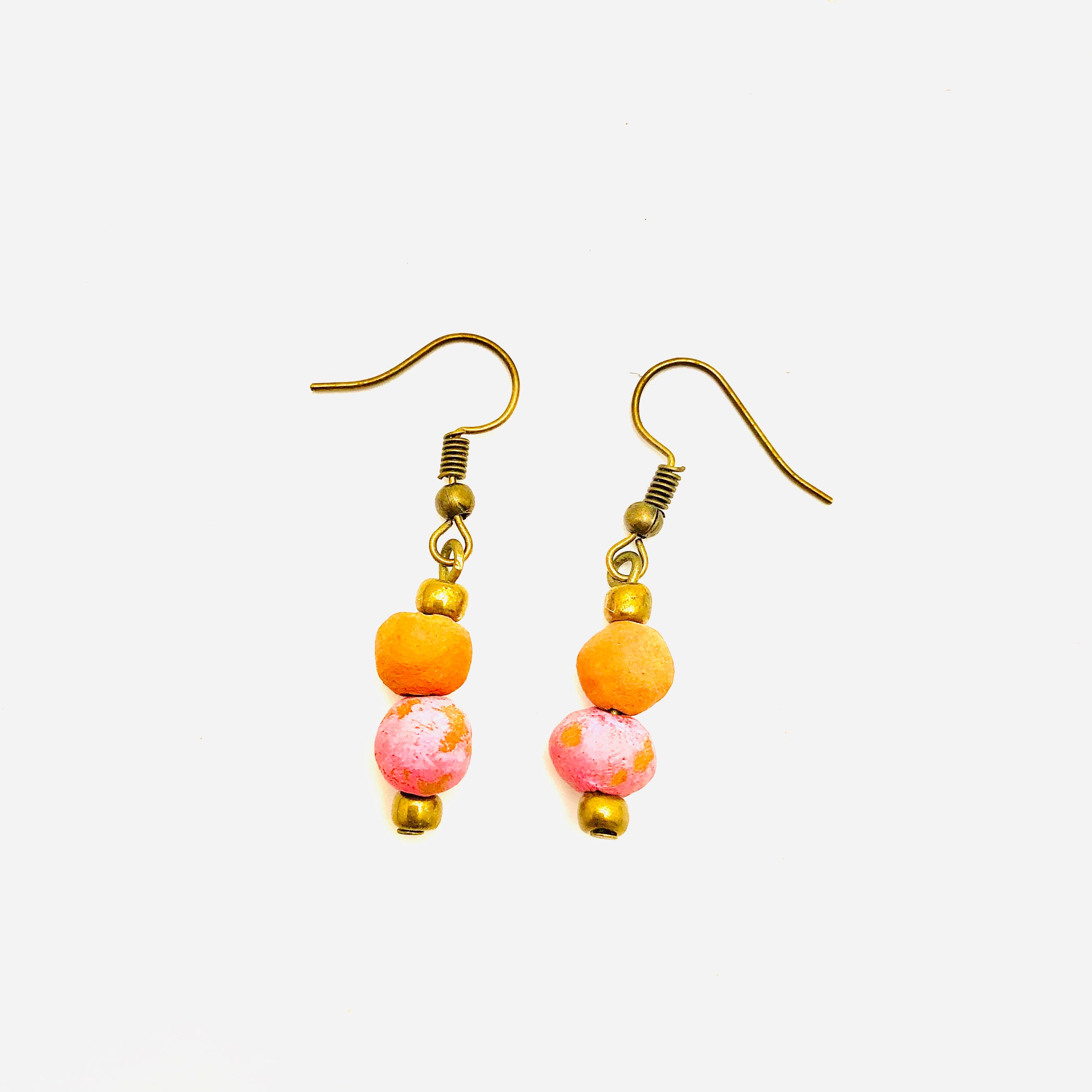 Antiqued Aromatherapy Earrings