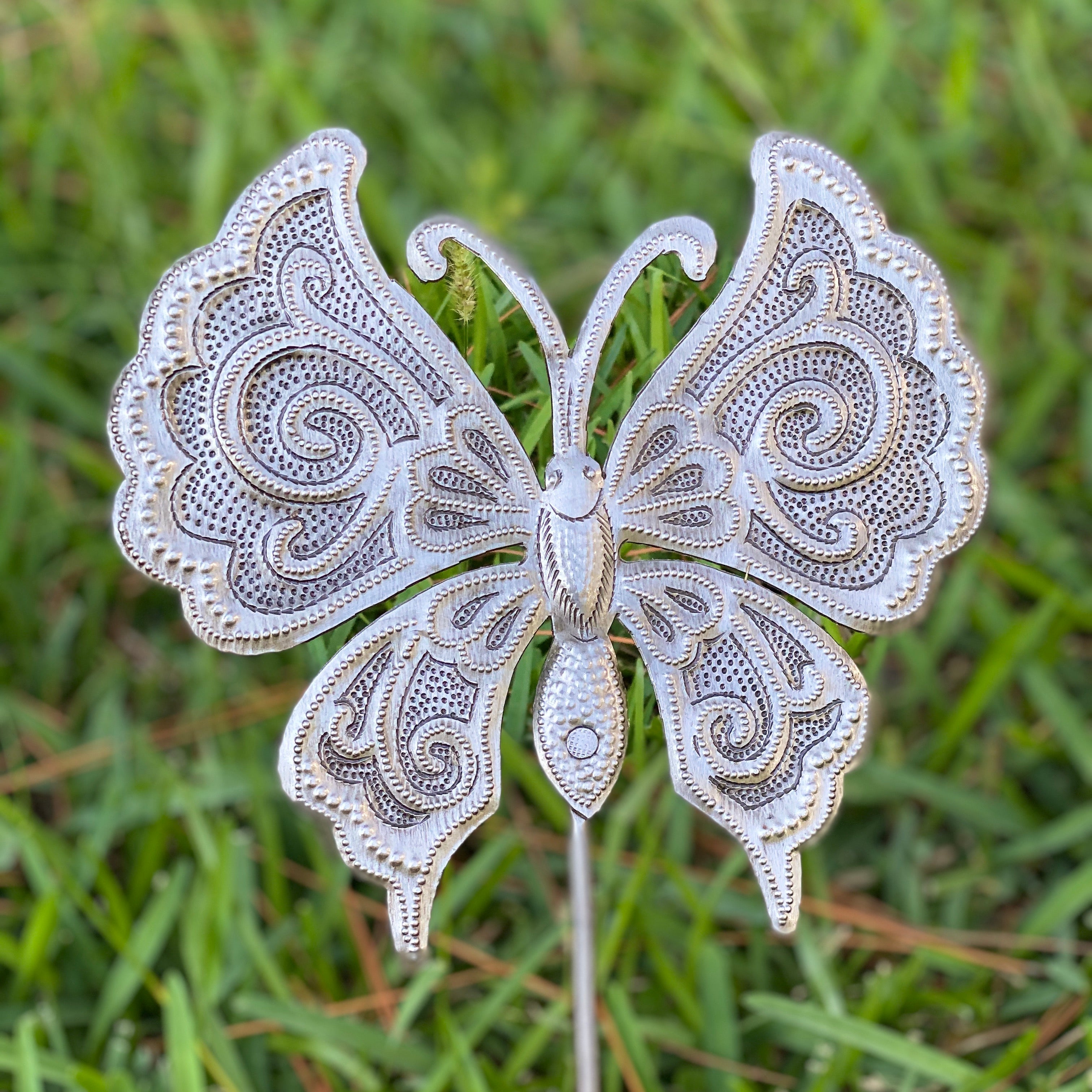 Steel Drum Garden Stake