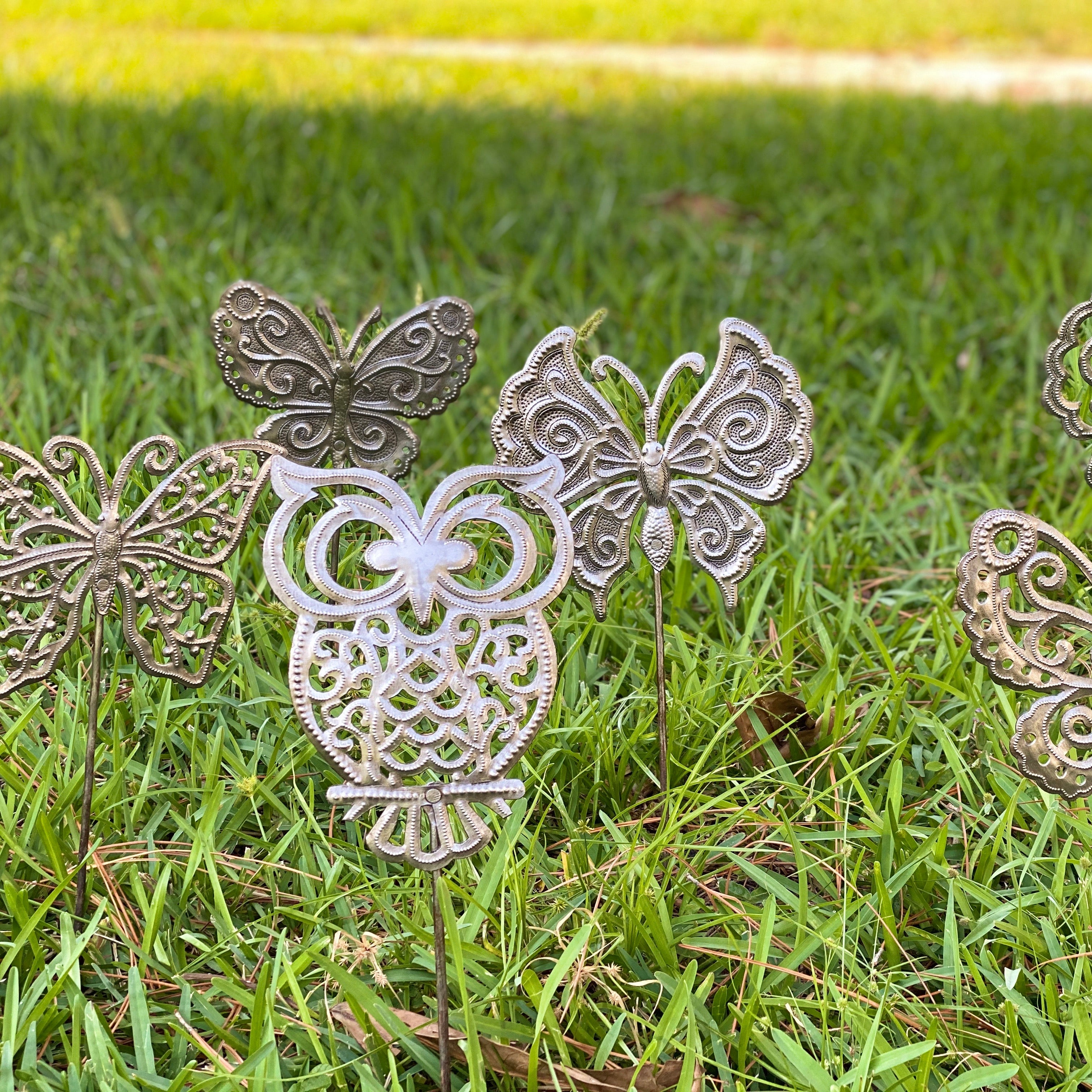 Steel Drum Garden Stake