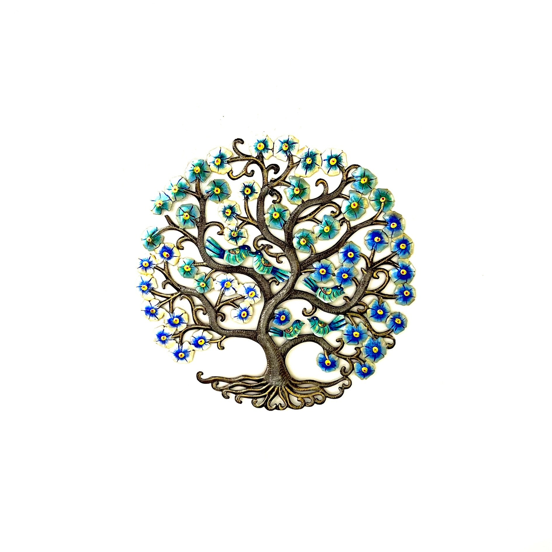 Medium Tree Of Life White/Blue/Green