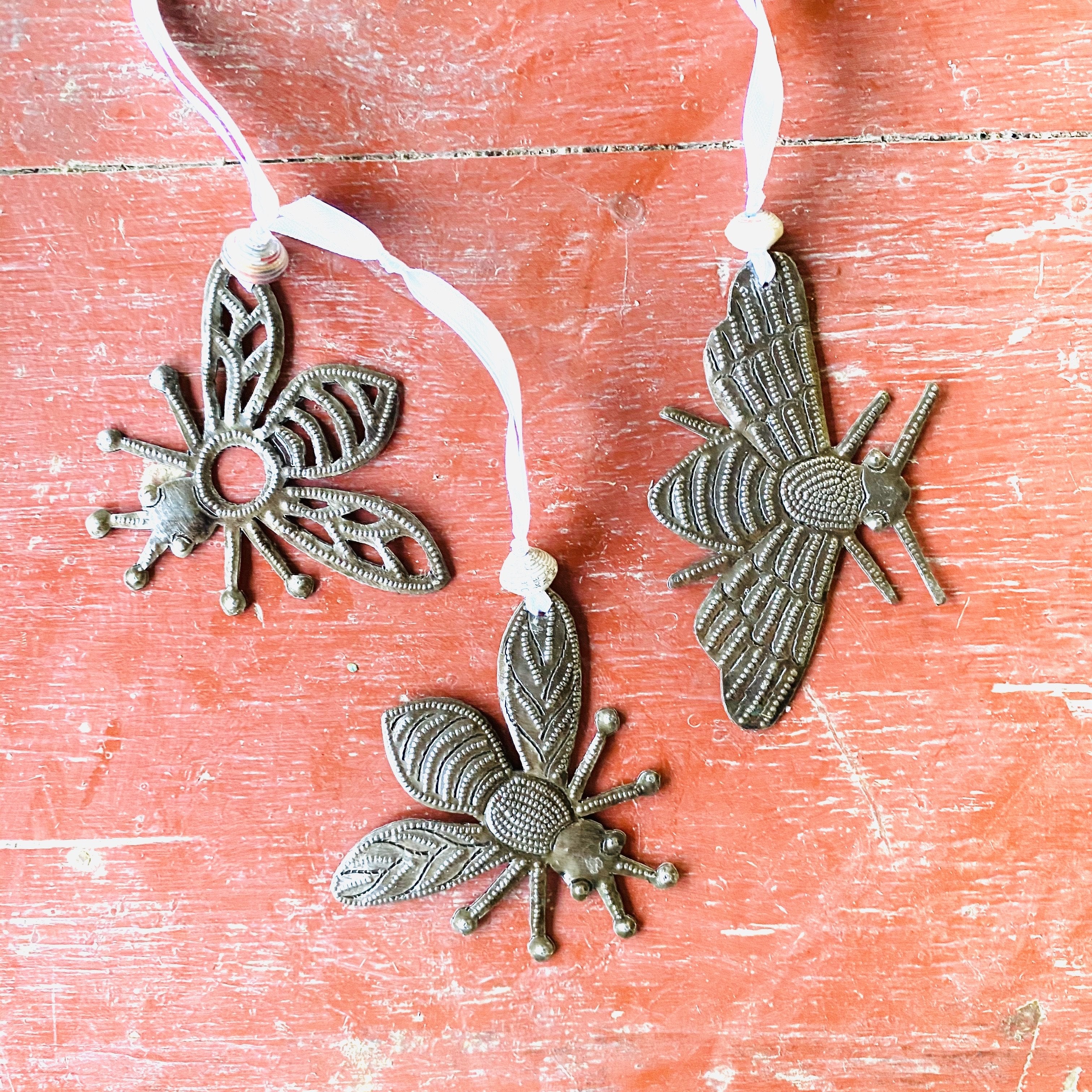 Bee Ornaments (Set of 3)