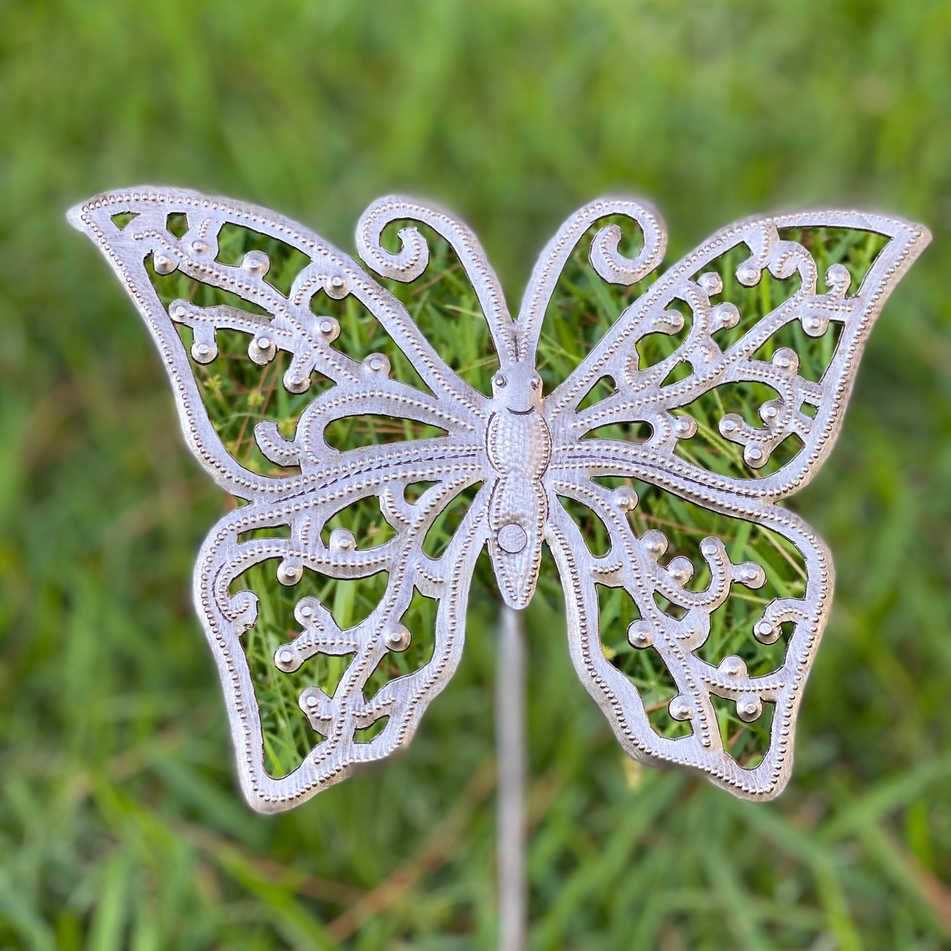 Steel Drum Garden Stake