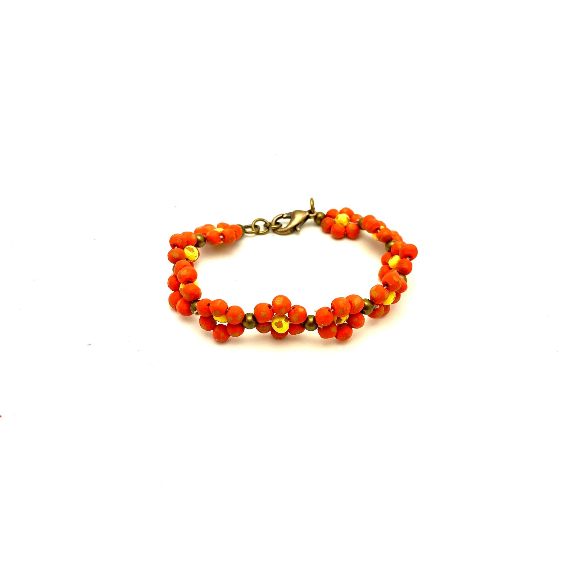 Ceramic Daisy Chain Bracelet