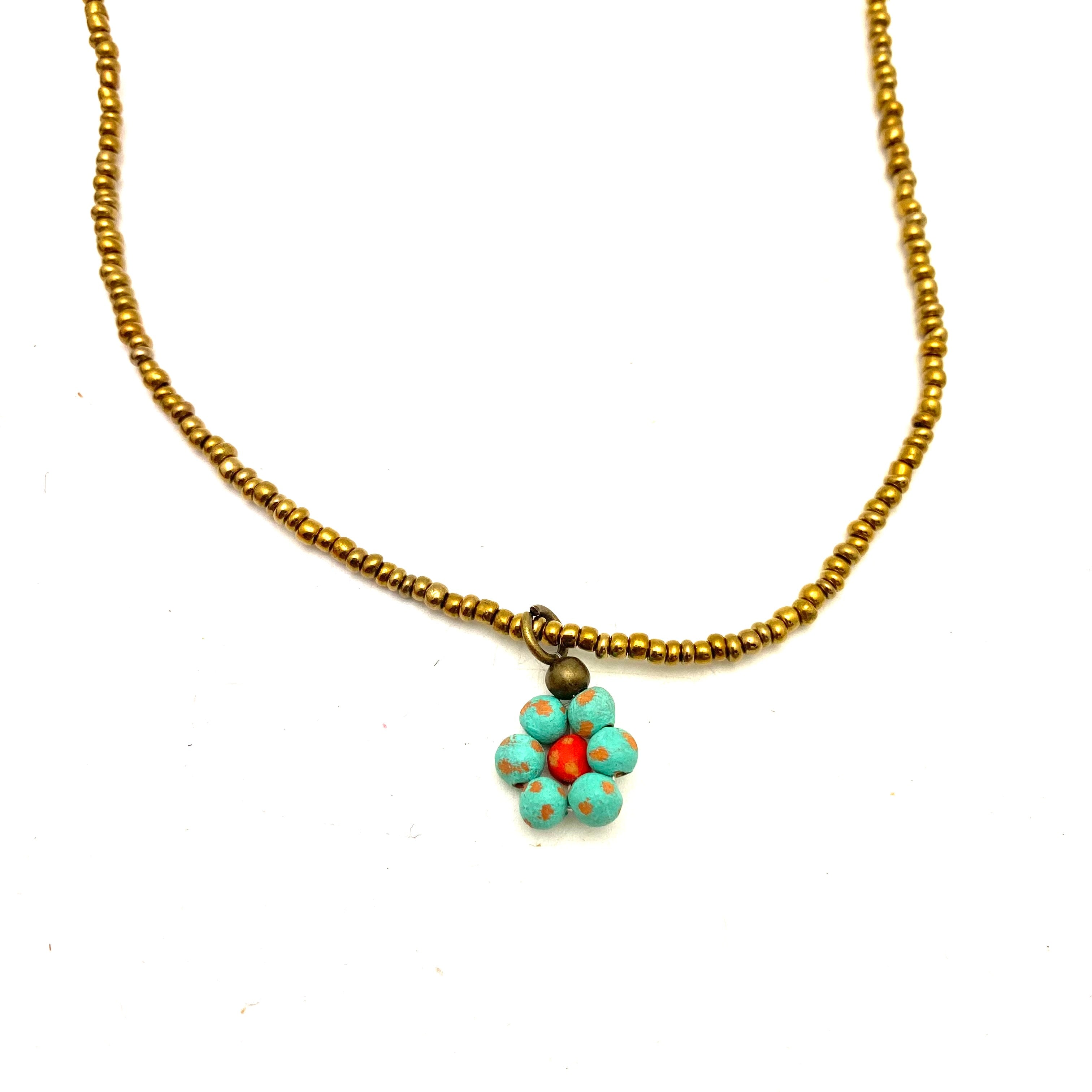 Ceramic Daisy Necklace