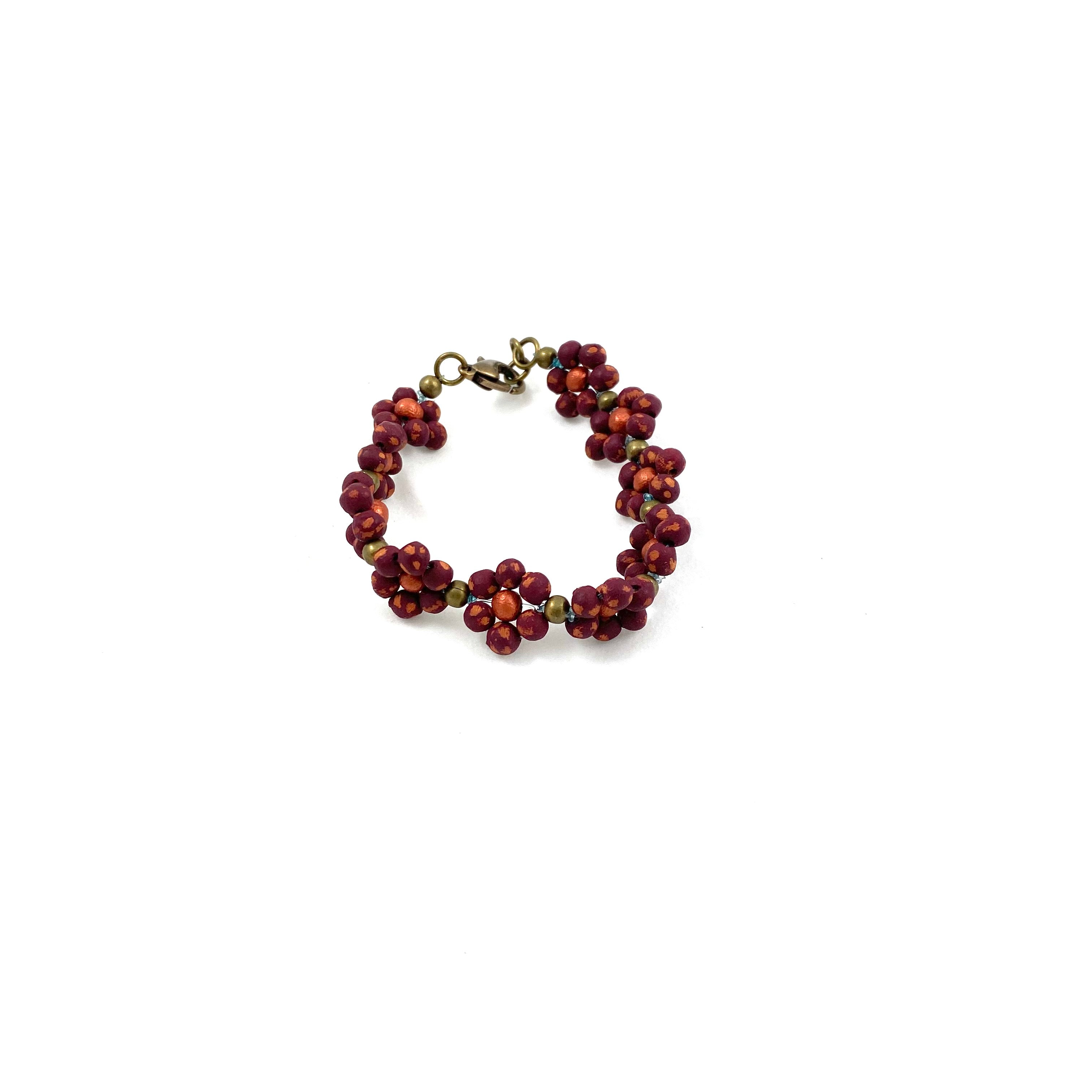 Ceramic Daisy Chain Bracelet