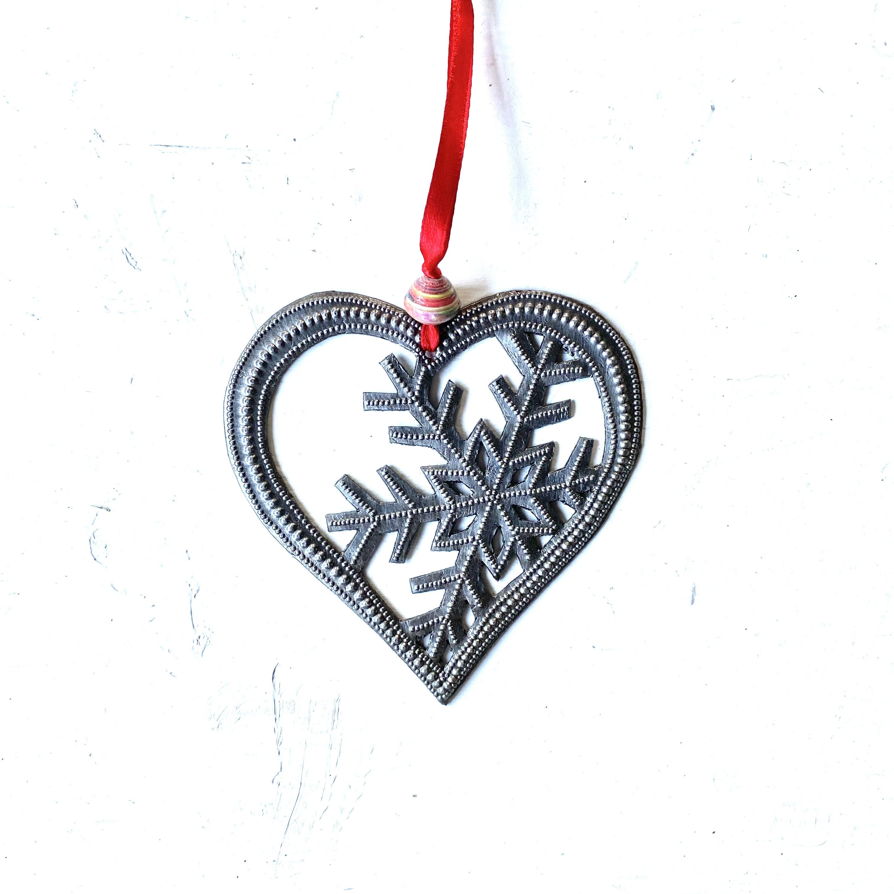 Heart Snowflake Ornament