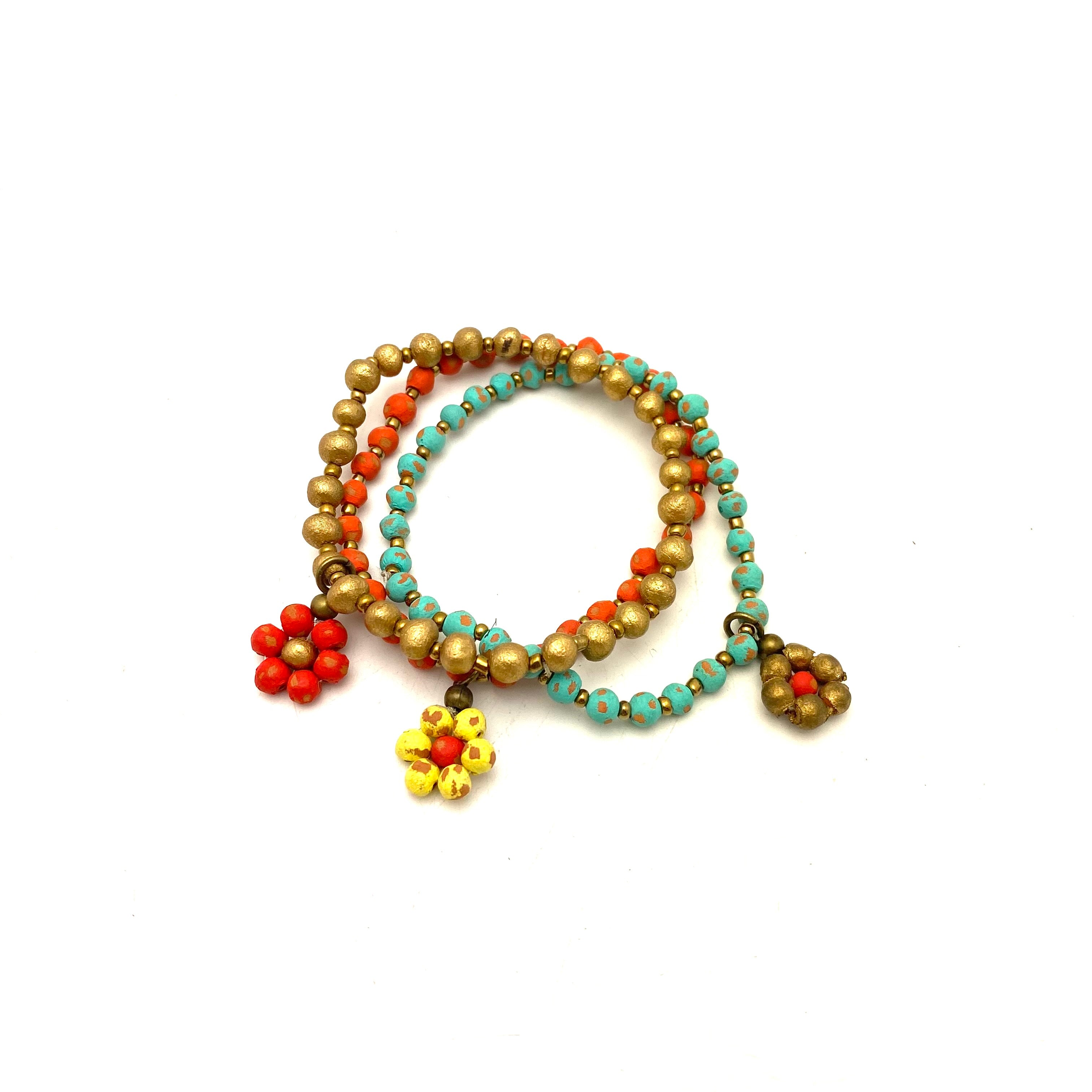 Ceramic Daisy Bracelet