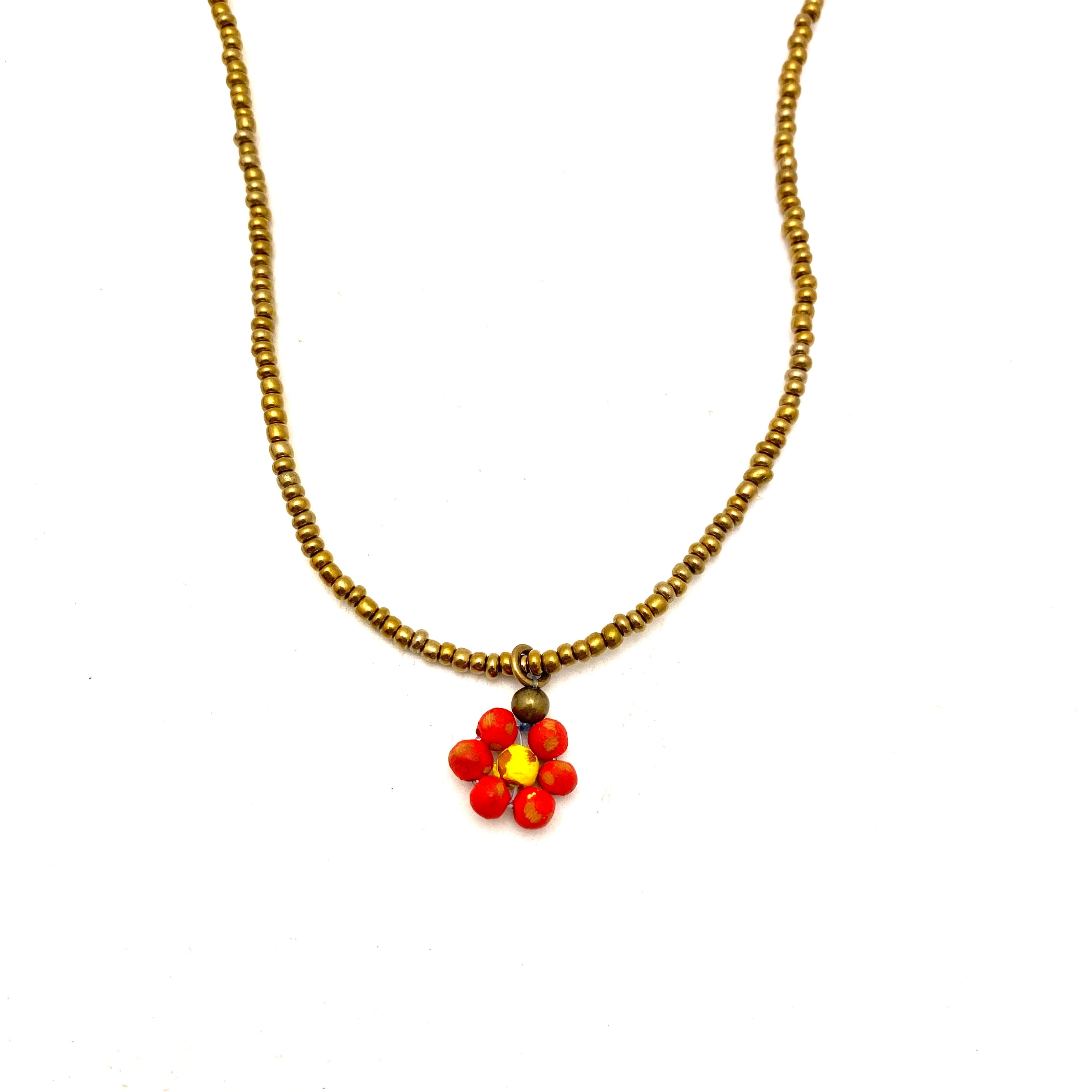 Ceramic Daisy Necklace