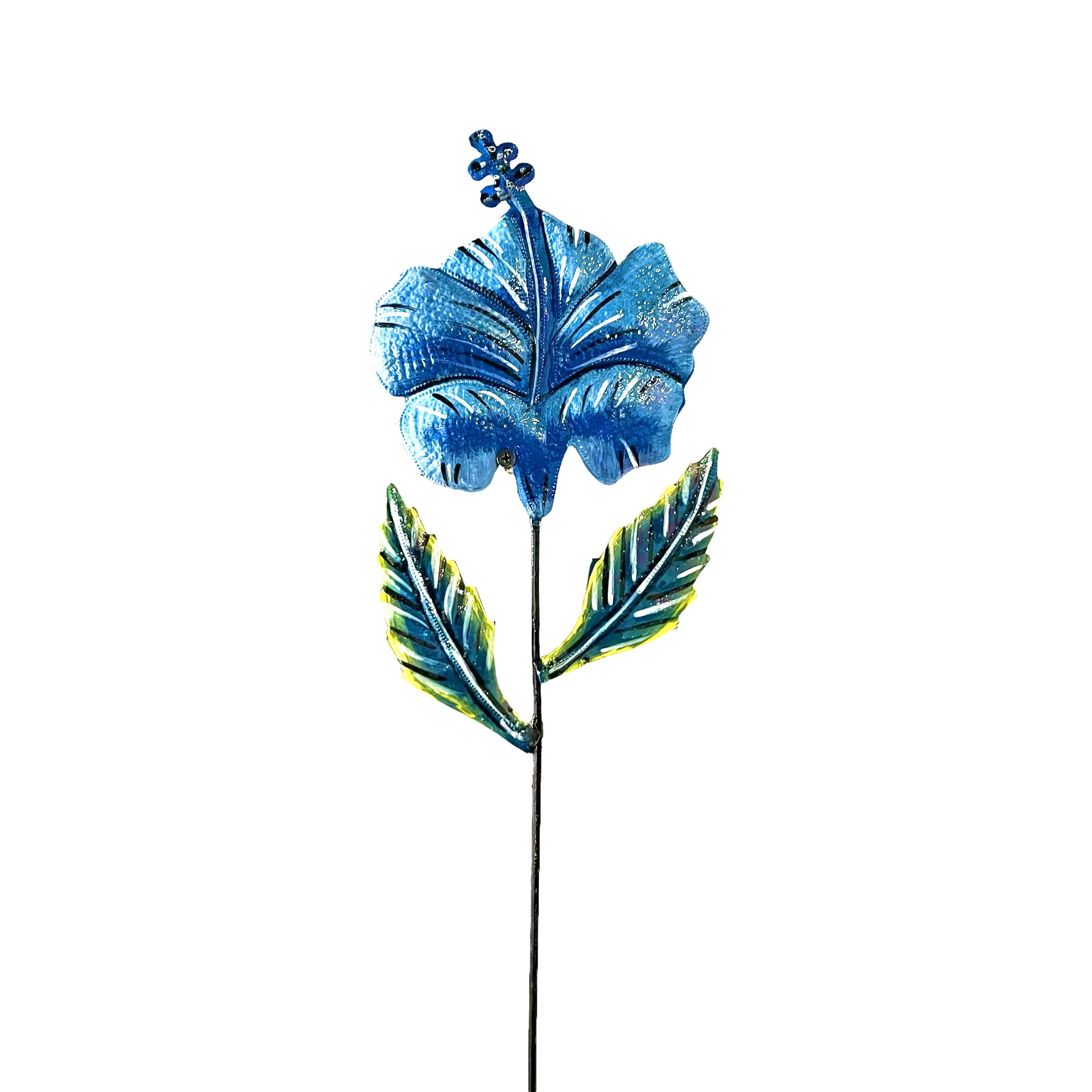 Blue Hibiscus Garden Stakes